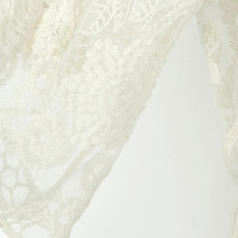 Kimono Sheer Floral - Women Summer Lace Open Front Kimono