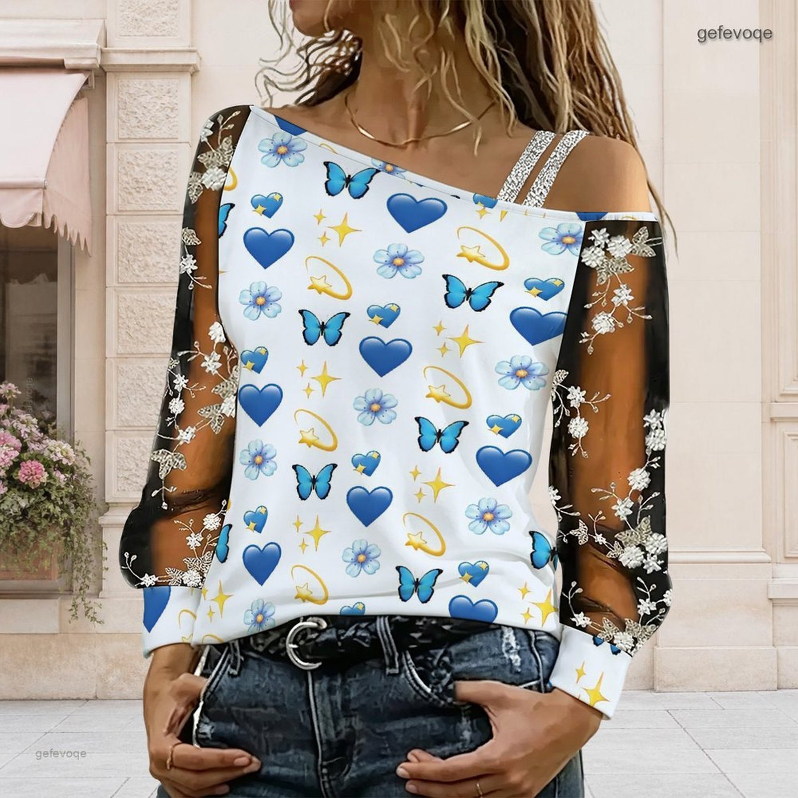 Women Off Shoulder Blouse Asym - огляд і ціна Blouse Off Shoulder