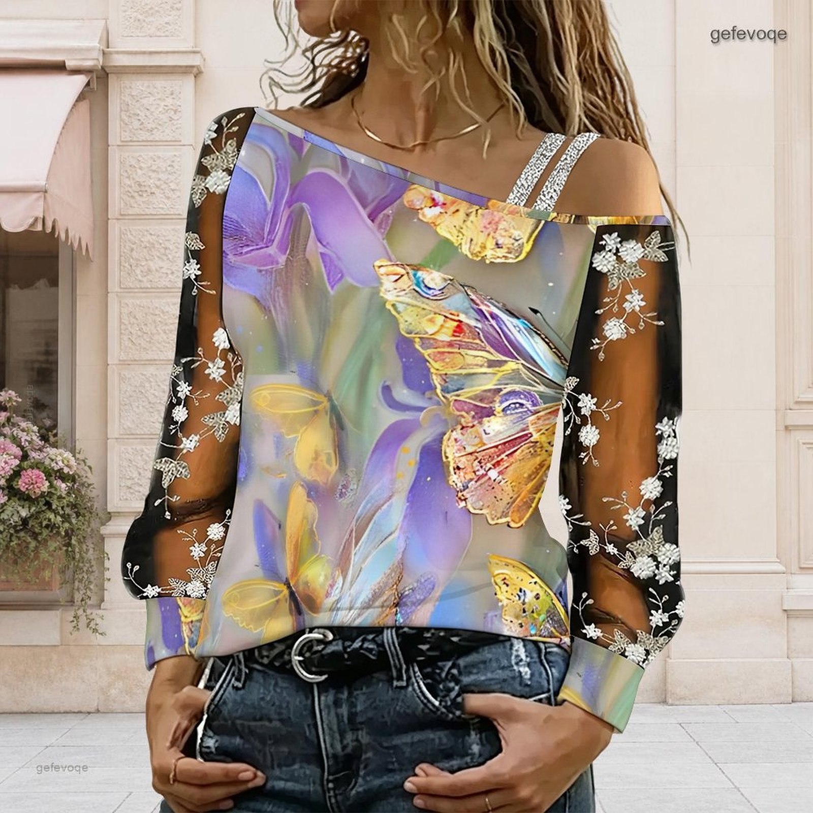 Women Off Shoulder Blouse Asym - огляд і ціна Blouse Off Shoulder